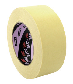 3M Industrial masking tape voor hoge temperaturen 501E 48mm/50mtr, beige