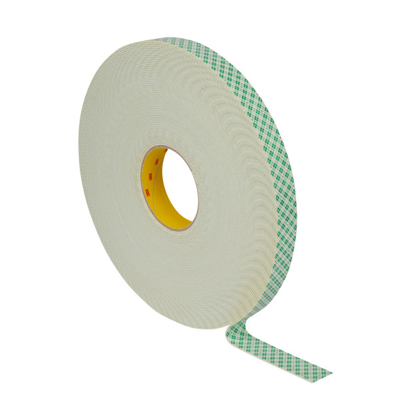 3M Scotch-Mount Dubbelzijdige Schuimtape 4026 op maat te snijden (max 1200mm)/33mtr,1,6mm dik, wit