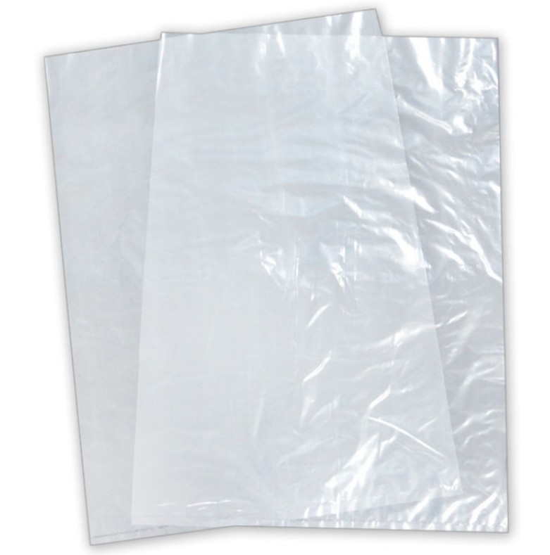 LDPE Zak 160 mm/350 mm 60 µ transparant. Per 1000 verpakt